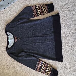 Sequin embellished sweater top